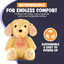 Gemma Joy Bedtime Baby Soothers for Sleep, Cry Activated Heartbeat Stuffed Animal for Baby, Newborn, Calming Light, Lullaby Music, White Noise, Shush and Mother’s Heartbeat - (Puppy, Rechargeable) by TinyTreasures Baby Boutique