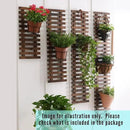 ShopLaLa Wall Planter - 2 Pack, Wooden Hanging Large Planters for Indoor Outdoor Plants, Live Vertical Garden, Plant Wall Mount Flower Pot Holder Hanger Stand Green Herb Wall Decor 47.2" (120cm) by GreenHaven Gardens