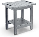 HDPE Shower Bench Seat Capacity 300LB, Waterproof Bathroom Stool with Side Carry Holes, Compact 16.8" L Design, Non-Slip Shower Seat for Elderly, Shaving Legs & Spa - Indoor/Outdoor Use (Gray) by TinyTreasures Baby Boutique