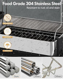 BOOSINY Dish Drying Rack with Drainboard, Stainless Steel Dish Rack, 2 Tier Extra Large Dish Drainer with Cup Holder and Utensil Holder for Kitchen Counter by CozyNest Decor