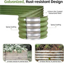 GoCampDriect 6IN1 Raised Garden Bed - 8x3x1ft Galvanized Raised Garden Boxes Outdoor Corrosion Resistant | Variable Shape 9x2x1ft Metal Raised Garden Beds for Planting Vegetable, Fruits,Flower by GreenHaven Gardens