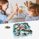 Wooden Puzzles for Adults 500 Pieces, Cool Crocodile Jigsaw Puzzles Animal Unique Shaped Wood Cut Puzzle Gifts for Adults and Kids, Family Puzzle Games by TinyTreasures Baby Boutique
