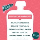 Serenity Kids 6+ Months Salmon Teriyaki Baby Food Puree Pouch - Organic Veggies & Ethically Sourced Salmon - No Added Sugar Baby Snacks - BPA-Free Pouches- 3.5 Oz, 6 Pack by TinyTreasures Baby Boutique