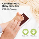 4-Pack Inkless Baby Hand and Footprint Kit - Mess Free Ink Pad for Newborn Keepsake, Dog Nose & Paw Print Kit, Clean Touch Ink Pad for Baby Hand & Footprints, Ideal New Mom Gifts (Auburn) by TinyTreasures Baby Boutique