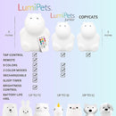 Lumipets Remote Control Silicone Night Light for Kids - Hippo Design with 9 Soft Colors & Sleep Timer - Rechargeable, Battery-Operated Lamp for Bedroom | Baby Nursery, Toddler, Girls, Boys by TinyTreasures Baby Boutique