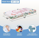 Personalized Baby Crib Bedding Set, 5 Pcs Custom Baby Crib Sets with Name, Double Layer Butterfly Nursery Bedding Set for Girls, Soft Flannel Baby Bedding Set, Toddler Infant Customized Gift by TinyTreasures Baby Boutique