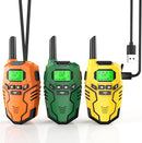 Walkie Talkies Toys for Kids Rechargeable, Long Range 2 Way Radio, Outdoor Camping Games Party Toys for 3 4 5 8-12 Year Old Boys Birthday Xmas Gift for Kids, 3 Pack by TinyTreasures Baby Boutique