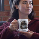 Custom Mechanical Art Mug 15oz, Personalized Steampunk Gnome Coffee Mug, Customized Name Ceramic Cup, Fantasy Enthusiasts Mug, Gnome White Mug With Steampunk Themed, Gift For Men by CozyNest Decor