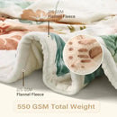 Lahome Floral Beige Soft Throw Blanket for Bed，Spring Botanical Aesthetic Blankets for Women Cute, Thick Warm Cozy Throws for Girls Sofa Chair Home Decor, Beige 50''x60'' by CozyNest Decor