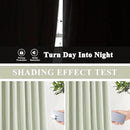 Vision Home Soft Green Pinch Pleated Full Blackout Curtains Linen Blended Room Darkening Window Panels 95 inch for Living Room Bedroom Thermal Insulated Pinch Pleat Drapes with Hooks 60" Wx95 Lx1 by CozyNest Decor