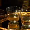 Vintage Crystal Lowball Tumbler Glasses, Set of 2 (5 OZ)