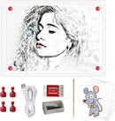 A4 Rechargeable LED Tracing Light Box, ELICE Wireless Battery Powered Light Pad Artcraft Lightpad Cordless Light Board for Diamond Painting Drawing Sketching Weeding Vinyl X-ray Viewing (White) by TinyTreasures Baby Boutique