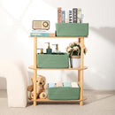 Small Storage Baskets for Organizing | Closet Organizer Bins | Shelf Toy Basket | Woven Rope Baskets | Cube Decorative Box | Shallow Basket | 13x8.5x5.1” | 3 Packs Green by TinyTreasures Baby Boutique