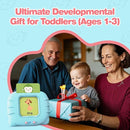 Talking Flash Cards for Toddler 1 2 3 4 Year Olds, ABC Flash Cards for Toddlers 2-4, Montessor, Autism Sensory, Speech Therapy Toys, Birthday Gift for Boys and Girls, 296 Pro Words Blue by TinyTreasures Baby Boutique