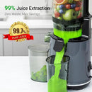 Juicer Machines,Aeitto Cold Press Juicer with 5.3“ Extra Large Feed Chute for Whole Fruits & Vegetables, Slow Masticating Juice Extractor, Self Feeding, Easy to Clean, High Juice Yield, Grey by CozyNest Decor