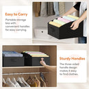 Lifewit Storage Baskets for Shelves, 6 Packs Non-woven Fabric Trapezoid Closet Organizer Bins with Handles, Foldable Clothing Containers Box for Clothes, Toy, Towel, Book, DVD, Hats, Small-Black by TinyTreasures Baby Boutique