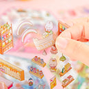 DIY 3D Sticker Scene，10 Sets Pack（600+） Large-Sized, Reusable Sticker Book, Cute Sets for Free Combination, Waterproof for Anywhere, Crafts Party Favors Birthday Gift by TinyTreasures Baby Boutique