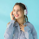 AILIHEN MS300 Purple Girl Headphones Wired with Microphone for Chromebook Laptop Computer, 3.5mm Foldable Lightweight on-Ear Headphones for School Teen Students by TinyTreasures Baby Boutique