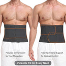 Abdominal Binder for Men and Women – Post Surgery & Postpartum Recovery Hernia Support Belt Waist Trainer for Men Adjustable Compression Wrap (Black,S) by TinyTreasures Baby Boutique