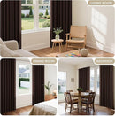 Joydeco Blackout Curtains 108 Inches Long, Thermal Insulated Black Out Curtains 2 Panels Set, Room Darkening Drapes for Living Room Window Rod Pocket Back Tab (W52 x L108 Inch, Chocolate) by TinyTreasures Baby Boutique
