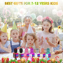Amazmic Kids Karaoke Microphone Machine Toy Bluetooth Microphone Portable Wireless Karaoke Machine Handheld with LED Lights, Gift for Children Adults Birthday Party, Home KTV(Silver) by TinyTreasures Baby Boutique