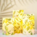 Flameless Candles Lemon Decor Battery Operated Lights with Remote Real Wax Flicker Electric Pillar Fake Candle for Home Bridal Shower Coffee Table Party Decorations Birthday Gifts for Women by GreenHaven Gardens