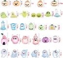 58 Pcs Halloween Luminous Mini Figures Glow in Dark Tiny Resin Figures Set Fairy House Diorama Accessories Halloween Pumpkin Ghost Skull Ornament for Garden Dollhouse Craft DIY(Ghost) by GreenHaven Gardens