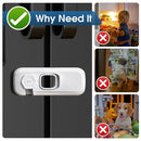 5 Pack Fridge Locks for Kids, QYESWHSR Child Proof Refrigerator Lock with Sticky Adhesive Pads, Fridge Child Locks, RV Refrigerator Door Latch, Oven Lock Safety to Keep Door Closed White by TinyTreasures Baby Boutique