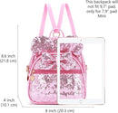 KL928 Girls Bowknot Polka Dot Cute Mini Backpack Small Daypacks Convertible Shoulder Bag Purse for Women by TinyTreasures Baby Boutique