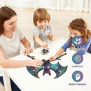 Wooden Puzzles for Adults,Stained Glass Bat Puzzles -Animal Wooden Puzzles,Unique Irregular Fun Challenging Jigsaw Puzzles Gifts，Perfect Family Games,11.2 * 10.6inch by TinyTreasures Baby Boutique