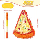 Wernnsai Pizza Piñata - Pizza Decorations For Kids Food Themed Birthday Party Piñata With Blindfold And Bat For Summer Mexican Party Supplies by TinyTreasures Baby Boutique