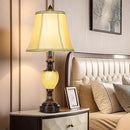 27'' High Vintage Table Lamp Set of 2 for Living Room Farmhouse Bedside Lamp with Fabric Shades Boho Nightstand Lamp with USB and Nightlight for Bedroom Home Office Hotel Bar (Bulb Included) by CozyNest Decor