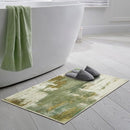 Entryway Rug 2x3 Green Rug, Washable Abstract Small Rugs Non-Slip Low Pile Throw Rugs for Kitchen Floor, Front Door, Bedroom Bedside by TinyTreasures Baby Boutique