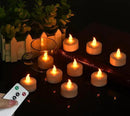 LED Tea Light Remote ControlCandles,50pack Flickering Flameless LED Candle,Long Lasting 400+Hours,Battery Operated with Timer for Home Decoration Seasonal &Festival Celebration WarmYellow by GreenHaven Gardens