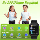 Smart Watch for Kids 1.85" with Fitness Tracker, Sleep Monitor, 22/100+ Sport Modes, DIY Dial, IP68 Waterproof, Step Counter, Heart Rate, Camera, with/Without APP, Gift for 3-12 Years Old Boys Girls by TinyTreasures Baby Boutique