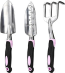 2WAYZ - Garden Tool Set - Heavy Duty 3-Piece Gardening Kit - Aluminum Alloy Spade Shovel, Transplant Hand Trowel, and Cultivator Rake - Ergonomic Non-Slip Rubber Grip - Ideal Garden Tools Gift by GreenHaven Gardens