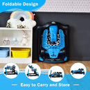 BABY JOY 4-in-1 Baby Walker, Foldable Activity Walker with Adjustable Height & Speed, Music, Lights, Anti-Rollover, Toddler Push Walker, Baby Walker with Wheels for Boys Girls 6-18 Months (Blue) by TinyTreasures Baby Boutique