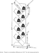 Furinno Tree Bookshelf 9-Tier Floor Standing Tree Bookcase, White by TinyTreasures Baby Boutique