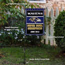 WinCraft Baltimore Ravens 3 Time Champions Garden Flag and Pole Stand Holder by GreenHaven Gardens