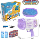 Bubble Gun, 69 Holes Bubble Machine Bubbles Kids Toys for Boys Girls Age 3 4 5 6 7 8 9 10 11 12 Year Old, Summer Outdoor Toy Birthday Wedding Party Halloween Favors by TinyTreasures Baby Boutique