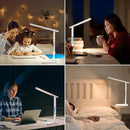 LED Desk Lamp with Wireless Charger: Desk Lamps for Home Office Bedroom, 5 Color Modes & Brightness Dimmable, 2 Night Light by CozyNest Decor