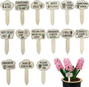 15pcs Funny Plant Signs Garden Markers Wooden Plant Labels Tab with Interesting Words Cute Patterns for Indoor and Outdoor Potted Used to Distinguish Potted Plants by GreenHaven Gardens