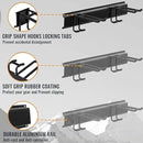 Wall Mount Tool Storage Rack, Heavy Duty Garage Storage Tool Organizer, Garden Tool Wall Hooks and Hangers, Hold Up to 350lbs Black 2Pack, AK806-Black-2Pack by GreenHaven Gardens