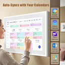 Smart Digital Calendar: 21.5-Inch Electronic Wall Calendars & Chore Chart, Full HD Interactive Touchscreen Display for Family Schedules Planner,Seamless Scheduling/Organizing-Wall/Desk Mountable by TinyTreasures Baby Boutique