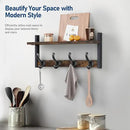 Tatub 20" Rustic Coat Rack Wall Mount with Shelf, Wall Hooks with Shelf, Heavy Duty Entryway Organizer Hangers for Hanging, Hat, Bag, Jacket for Bathroom, Living Room, Bedroom, Rustic Brown by CozyNest Decor