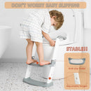 JASSONE® Potty Training Seat, Toddler Step Stool, 2 in 1 Toilet for Kids, Baby Seat with Splash Guard and Anti-Slip Pad for Boys Girls, Blue by TinyTreasures Baby Boutique