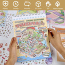 Sticker Therapy 3D Scenes – 6 Sets Large Size DIY 3D Sticker Scene with Tweezer for Adults & Kids Relief Stress Pass The Time, Cute Miniature House & Room Material Collection Book 01 by TinyTreasures Baby Boutique