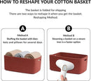 Large Storage Baskets for Shelves, Closet Organizers Bins for Clothes Blanket Towels, Baby Nursery, Toy Baskets Box, Woven Rope Baskets, 17 x 13 x 7.5”, 2 Packs Oxide Red by CozyNest Decor