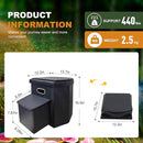 Upgrade XL Portable Toilet for Adults, Extra Large Portable Travel Floding Toilet, Camping Tall Toilets with Lid for Adults and Kids Compact Potty for Car,Hiking,Beach and Camping by TinyTreasures Baby Boutique