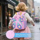 3D Butterfly Toddler Backpack - Cute Animal Cartoon Mini Travel Bag for Girls 1-3 Years,Waterproof Kids Preschool Backpack with Personalized Design (Butterfly Style) by TinyTreasures Baby Boutique